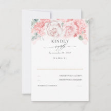 Flores Rosa Suaves Pastel Nascendo RSVP