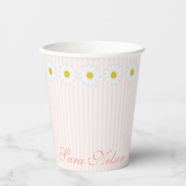 Flores Rosa - Taça de Papel de Aniversário