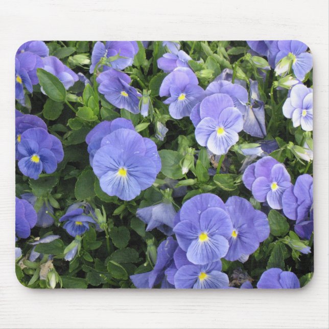 Flores roxas bonitas - mousepad (Frente)