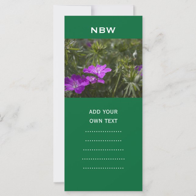 flores roxas de verão (Frente)