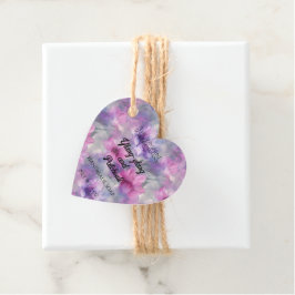 Flores roxas e rosa Etiqueta de produtos cosmético