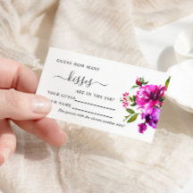 Flores Roxas Quantos Beijos Cartões De Jogo