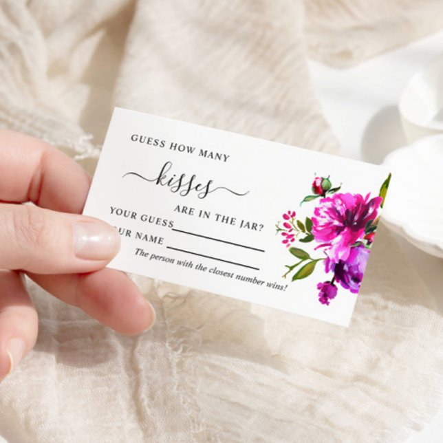 Flores Roxas Quantos Beijos Cartões De Jogo (Criador carregado)