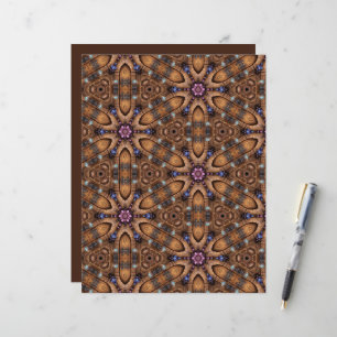 Flores, roxo, marrom, fussy SlixoJournal