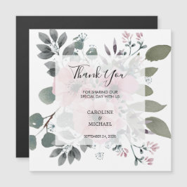 Flores russas obrigado de casamento você cartão ma