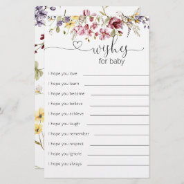 Flores Selvagens Bebê Em Sangue Desejo De Bebê