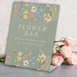 Flores Selvagens Chá de panela Flor Bar Sinal