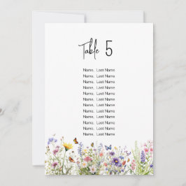 Flores Selvagens de Aquarela Cartões de gráfico