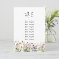 Flores Selvagens de Aquarela Cartões de gráfico