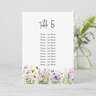 Flores Selvagens de Aquarela Cartões de gráfico