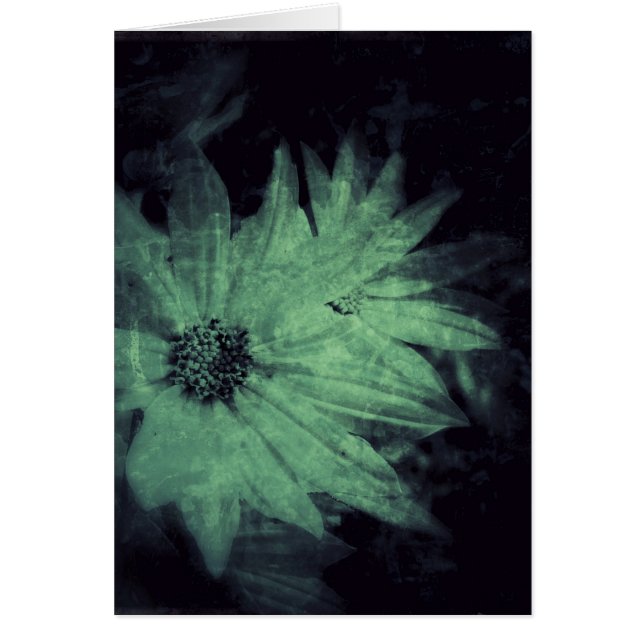 Flores Selvagens Grunge Todas as Ocasiões Cartão d (Frente)