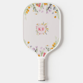 Flores selvagens Monograma Pickleball Paddle