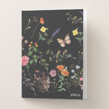 Flores Selvagens Nome Floral Pocket Folha