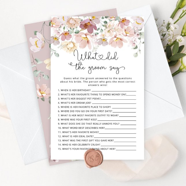 Flores selvagens O que o noivo disse chá de panela (Criador carregado)