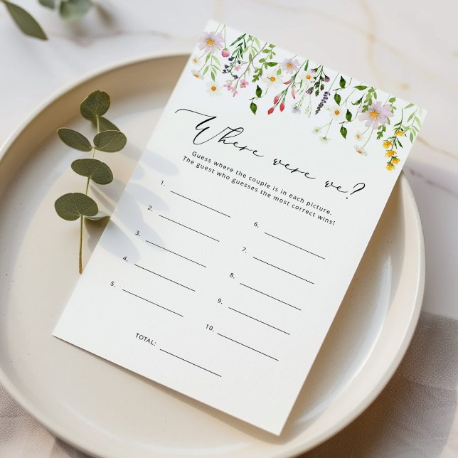 Flores selvagens Onde estávamos no jogo de chá de  (Criador carregado)