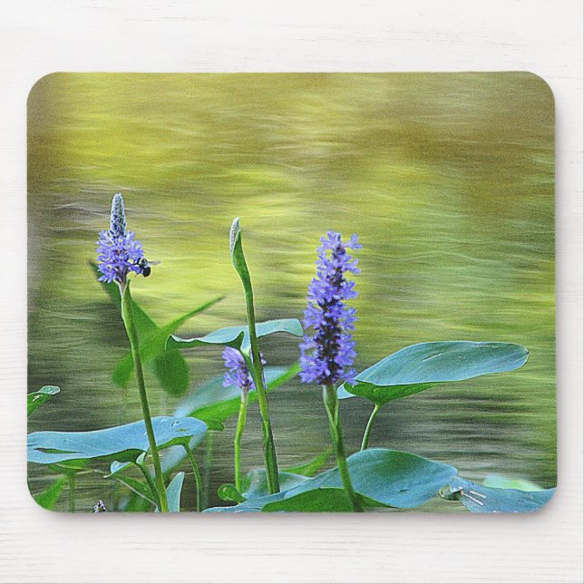 Flores selvagens por Pond Mousepad (Frente)