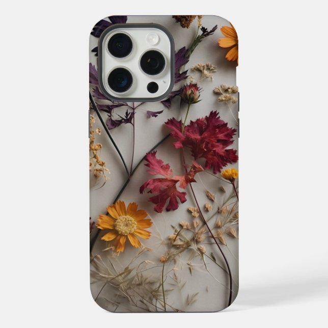Flores Selvagens Presas com Fundo Branco (Verso)