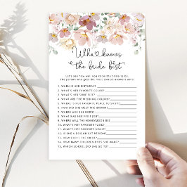 Flores selvagens Que conhece o melhor jogo da noiv