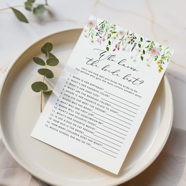 Flores selvagens Que conhece o melhor jogo da noiv (Criador carregado)