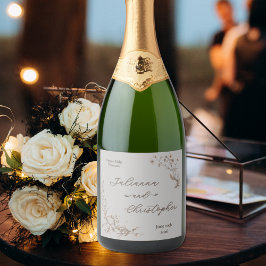 Flores Selvagens Rústicas Elegantes, Script Silver