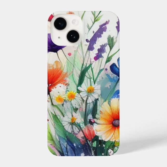 Flores Selvagens Trendência de Aquarelas (Verso)