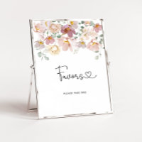 Flores silvestres Aquarelas Favorece Poster