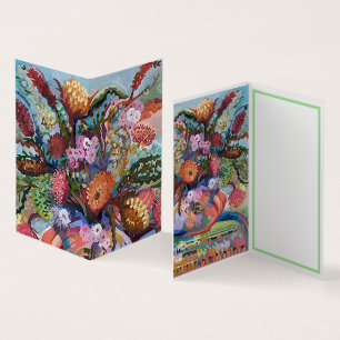 Flores silvestres australianas no Vase Card