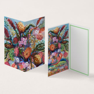 Flores silvestres australianas no Vase Card