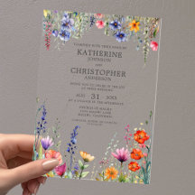 Flores Silvestres Coloridas Casamento Elegante Tra