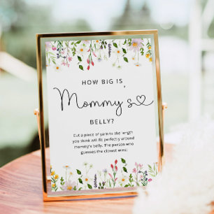 Flores silvestres, o tamanho do poster de caça de 