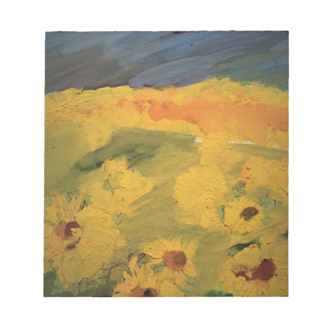 Flores Solares, Bloco de Notas de Desenho de Arte (Frente)