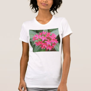 Flores Tropicais Brilhantes Rosa T Camisa