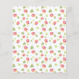 Flores tropicais e folhas de papel para fazer as r
