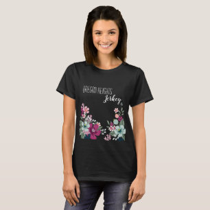 Flores tropicais personalizadas do T-Shirt