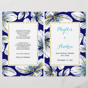 Flores tropicais programa wedding dobrado