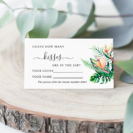 Flores Tropicais Quantos Beijos Cartões De Jogo