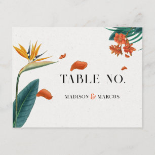 Flores tropicais ricos Cartões de agradecimentos d