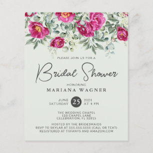 Flores Verdes Cor-de-Rosa do Orçamento no Chá de p