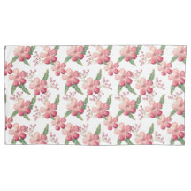 Flores Vermelhas e Berries com Folhas Verdes