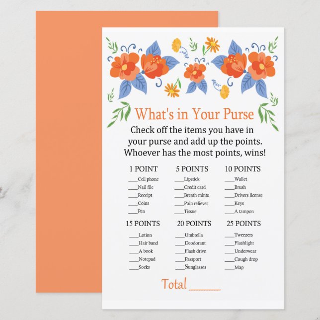 Flores vermelhas O que há no seu jogo (Frente/Verso)