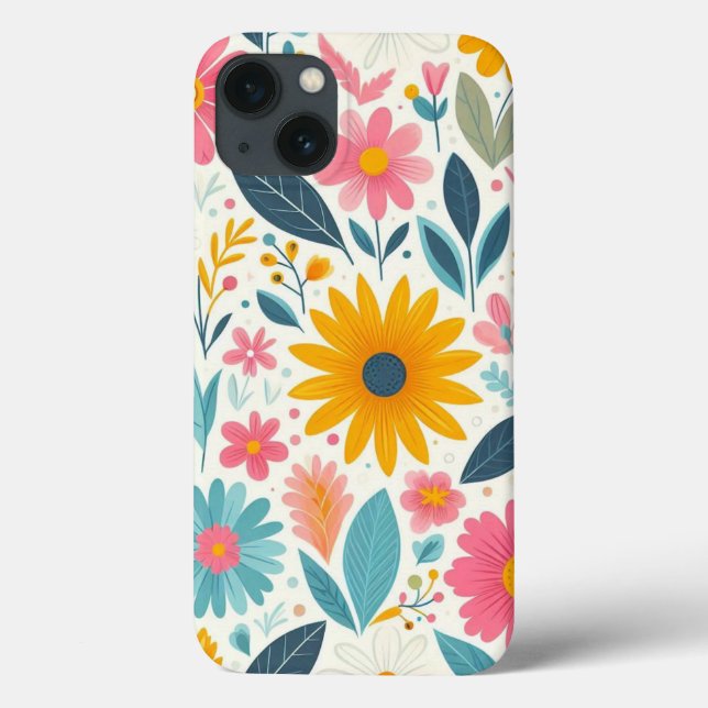 Flores Vibrantes em Flor (Verso)
