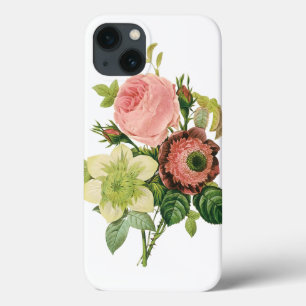 Flores Vintage, Anemone Rosas Clematis por Redoute