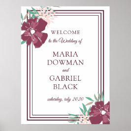 Flores violetas elegantes. Poster de Sinal Botânic