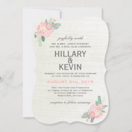 Flores Whimsical - Convite De Casamento