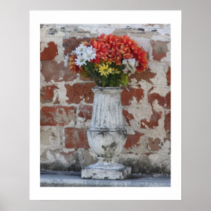 Floresce o poster 16x20 com borda