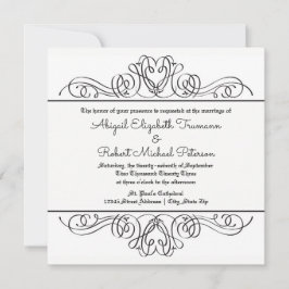 Florescer Floral Formal - Convite de Casamento