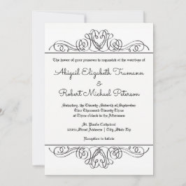 Florescer Floral Formal - Convite de Casamento 5x7