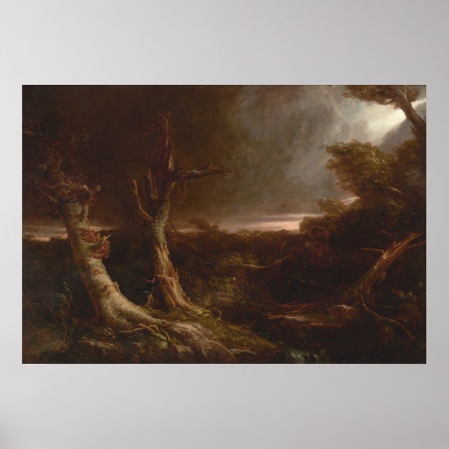 Floresta Americana - Thomas Cole Fine Art Poster (Frente)