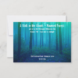 Floresta Azul de Eerie - Convite Florestal Assombr