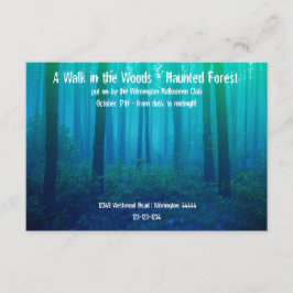 Floresta Azul de Eerie - Convite Florestal Assombr